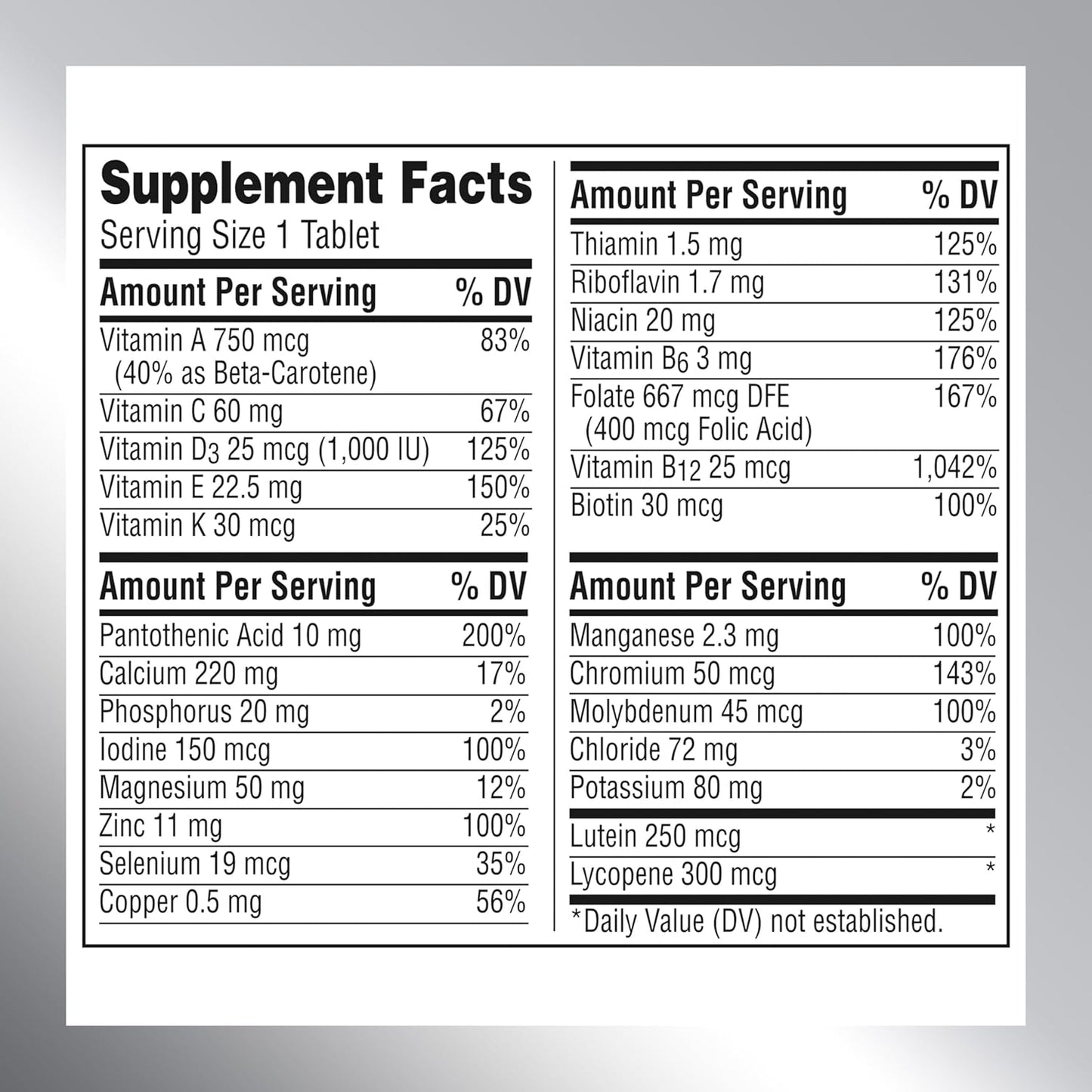 Centrum Minis Silver Multivitamin - 320 Count - Adults 50+