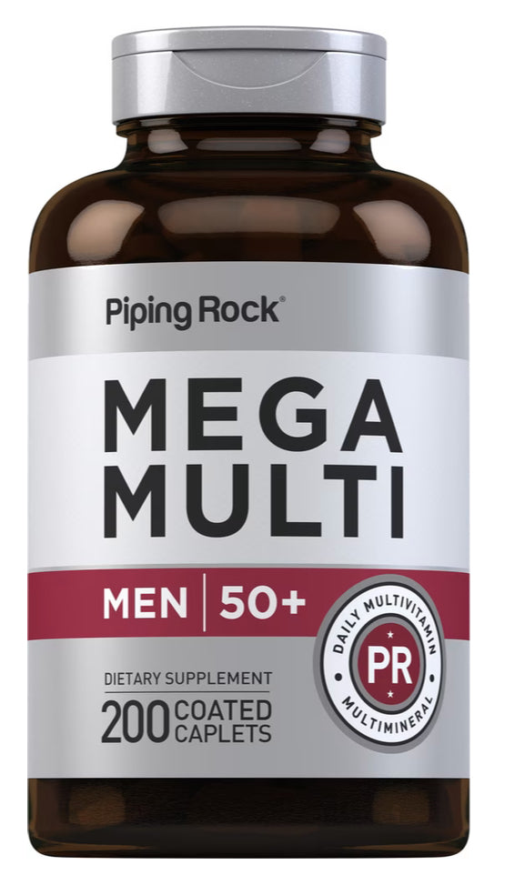 Mega Multi for Men 50 Plus, 200 Coated Caplets