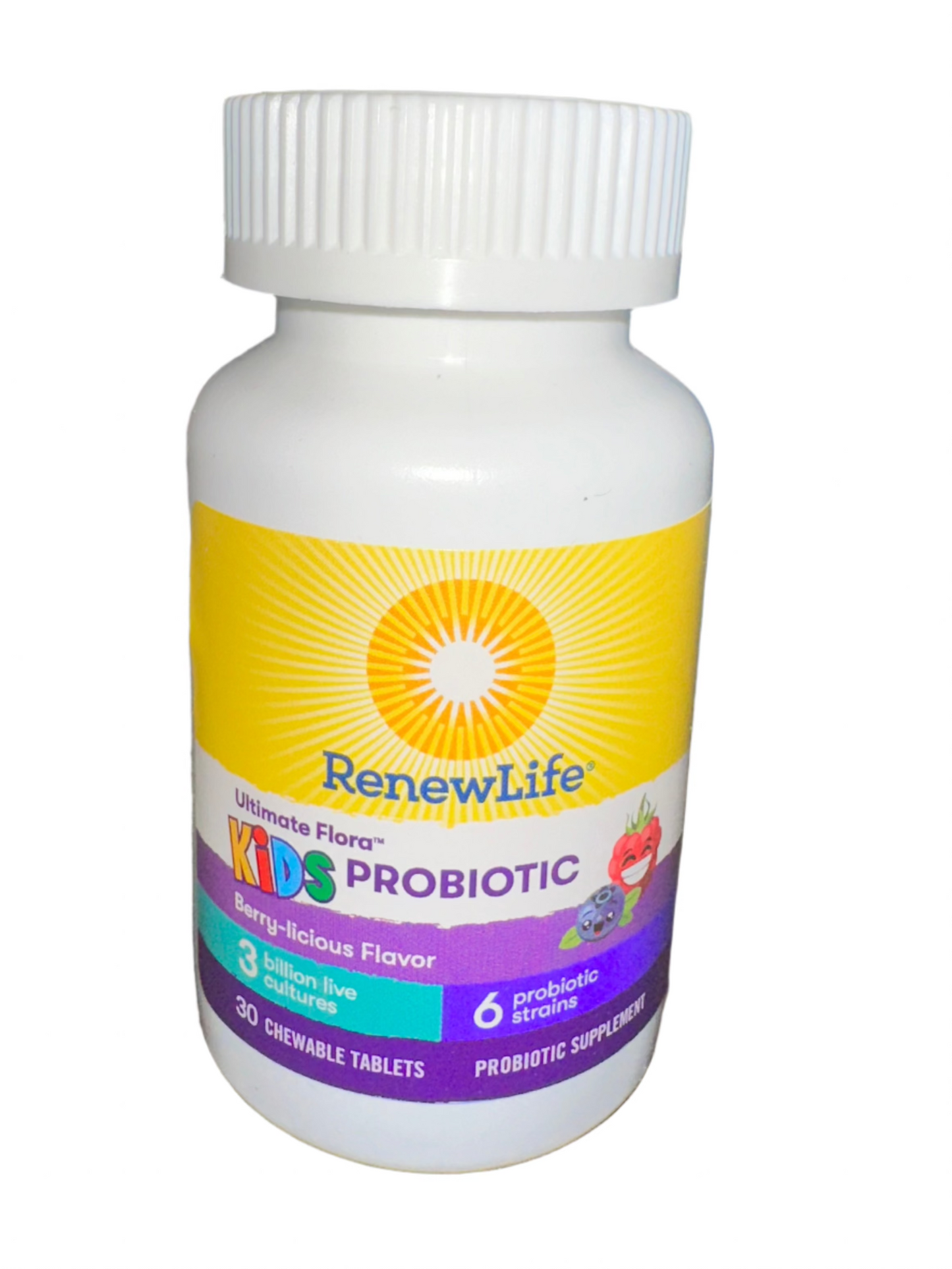 Kids Probiotic 6 Strains (Berry-licious), 30 Chewable Tablets