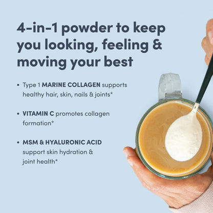 Marine Collagen Peptides + Hyaluronic Acid & C Powder, 7 oz (200 g) Powder