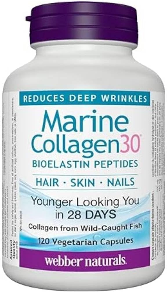 Webber Naturals Collagen30 Marine Bioelastin Peptides, 500 mg