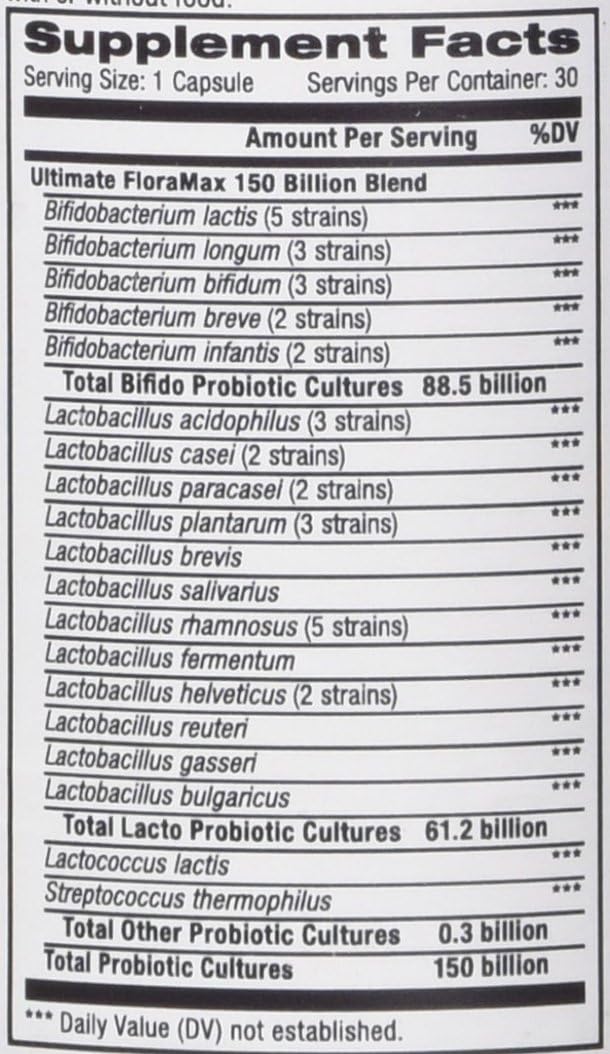 Ultimate Probiotic 150 Billion, 30 Vegetarian Capsules