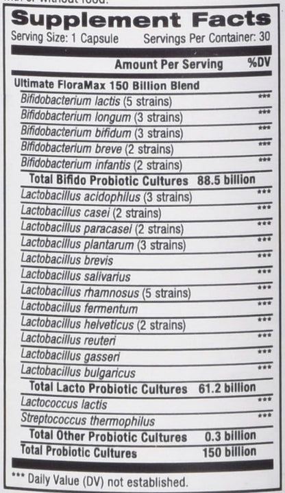 Ultimate Probiotic 150 Billion, 30 Vegetarian Capsules