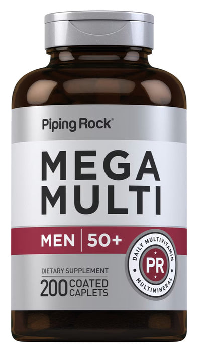 Mega Multi for Men 50 Plus, 200 Coated Caplets