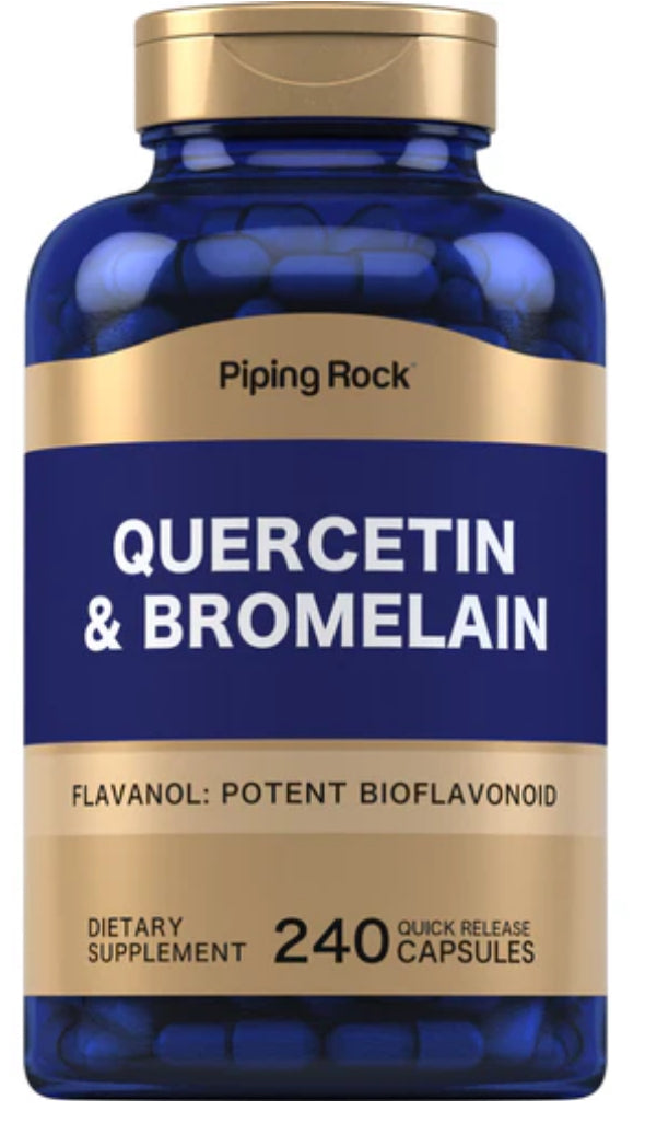 Quercetin Plus Bromelain, 360 mg (per serving), 240 Quick Release Capsules
