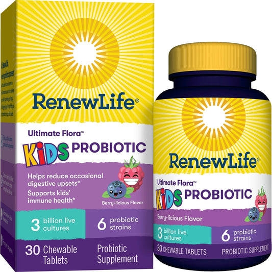 Kids Probiotic 6 Strains (Berry-licious), 30 Chewable Tablets