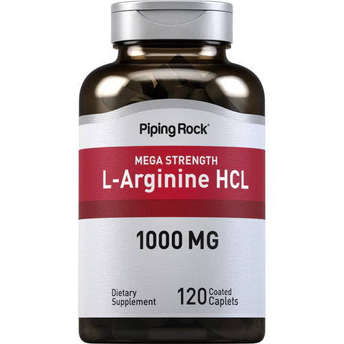 Mega Strength L-Arginine HCL, 1000 mg, 120 Coated Caplets