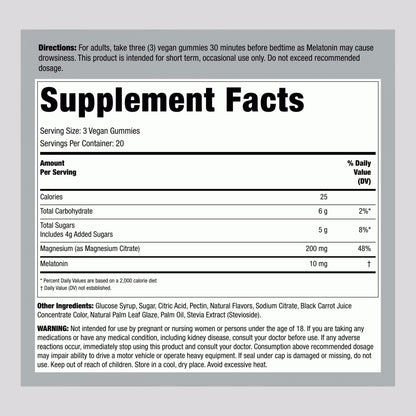 Berry Lemon Flavored Magnesium Supplement - 60 Count