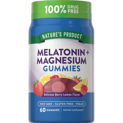 Berry Lemon Flavored Magnesium Supplement - 60 Count
