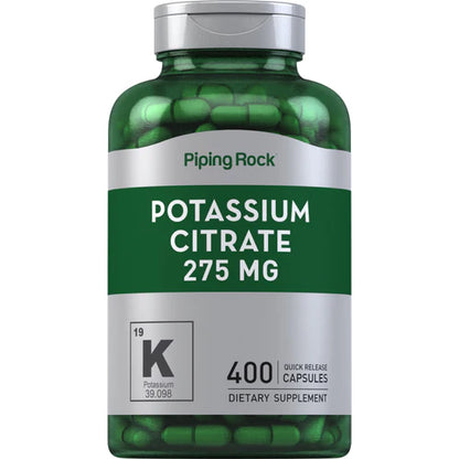 Potassium Citrate, 275 mg, 400 Quick Release Capsules, 2 Bottles