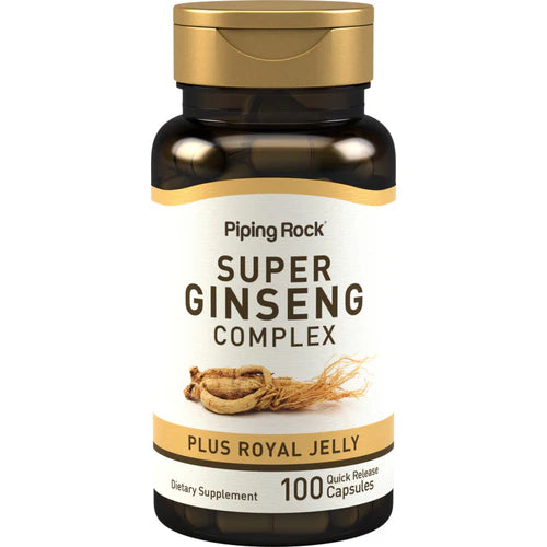 Super Ginseng Complex Plus Royal Jelly, 100 Quick Release Capsules