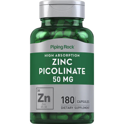 Zinc Picolinate (High Absorption Zinc), 50 mg, 180 Quick Release Capsules